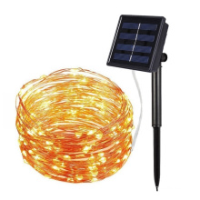 Solar power copper wire string light 5M 10M 20M for garden christmas other holiday